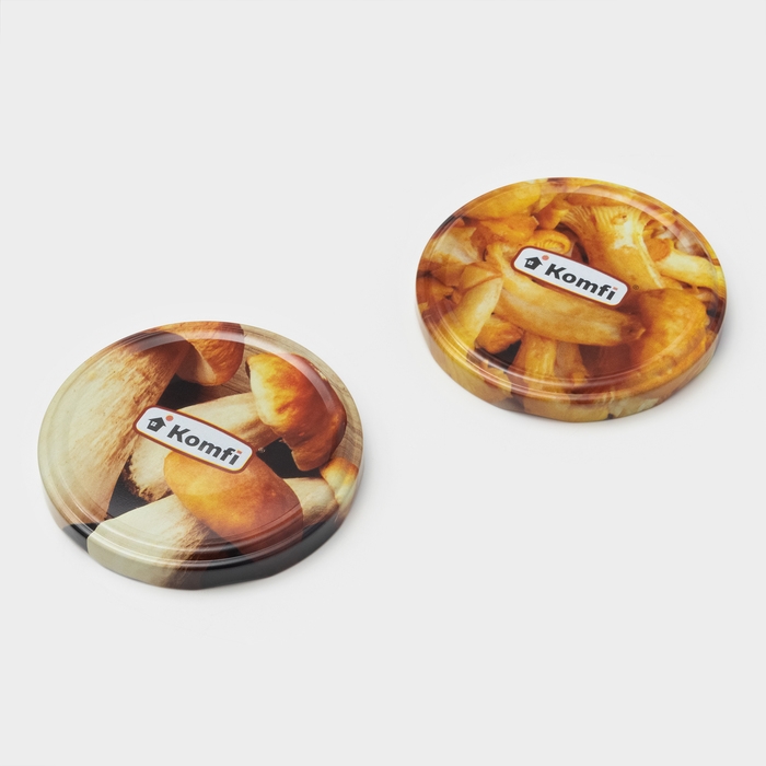 Набор крышек ТО-82 мм Komfi «Грибочки», металл, 20 шт Набор крышек ТО-82 мм Komfi «Грибочки», металл, 20 шт