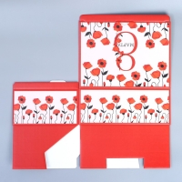 Коробка подарочная сборная, упаковка, &laquo;С праздником весны&raquo;, 26 х 19 х 10 см