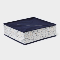 Органайзер для хранения белья Доляна &laquo;Мармелад&raquo;, 24 ячейки, 30&times;30&times;10 см, цвет белый