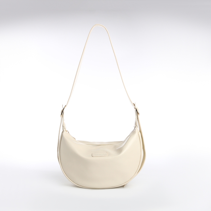 Сумка женская, багет, на молнии, цвет молочный Сумка женская, багет, на молнии, цвет молочный