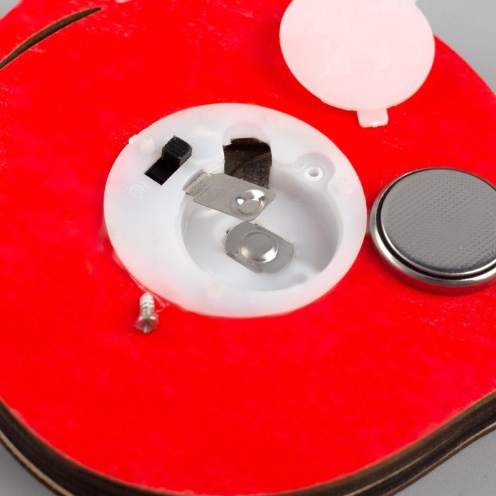 Ёлочная игрушка &laquo;Новогодний шар&raquo;, от батареек, свечение тёплое белое