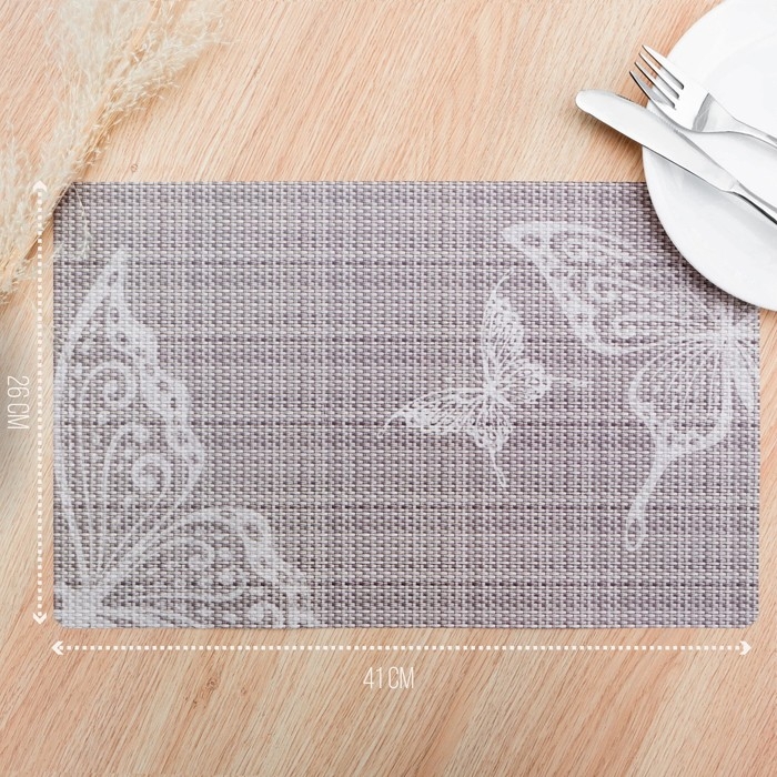 Салфетка сервировочная на стол &laquo;Бабочки&raquo;, 26&times;41 см