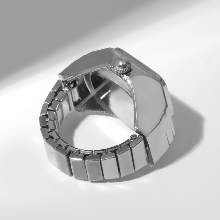 Кольцо «Время» часы квадрат, цвет серебро Кольцо «Время» часы квадрат, цвет серебро