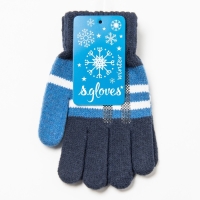 Перчатки детские, цвет тёмно-синий размер 18 Перчатки детские, цвет тёмно-синий размер 18