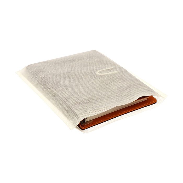 Органайзер на кольцах А5, 90 листов в линейку, с хлястиком, МИКС