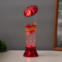 Лава лампа «Сердце» LED 3хААА, USB красный 6,5х6,5х23,7см Лава лампа «Сердце» LED 3хААА, USB красный 6,5х6,5х23,7см