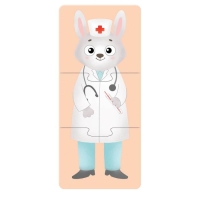 Пазлы 3 в 1 &laquo;Собирай и меняй: Такие разные професии&raquo;, 9 пазлов, 27 деталей