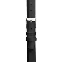 Ремешок для часов, женский, 12 мм, запряжник 65 мм, горт 105 мм, натуральная кожа, чёрный Ремешок для часов, женский, 12 мм, запряжник 65 мм, горт 105 мм, натуральная кожа, чёрный