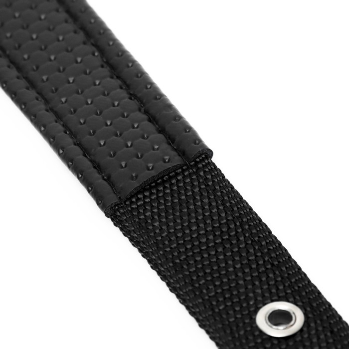 Ошейник "Комфорт" комбинированный, 55 х 2,5 см, ОШ 40-50 см, чёрный