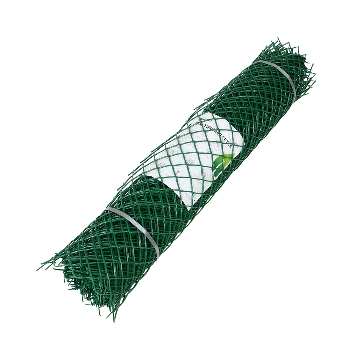 Сетка садовая, 1 &times; 10 м, ячейка ромб 40 &times; 40 мм, пластиковая, зелёная, Greengo