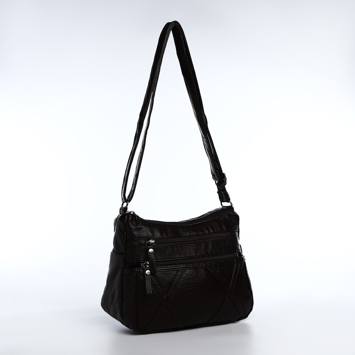 Сумка-мешок на молнии, цвет коричневый Сумка-мешок на молнии, цвет коричневый