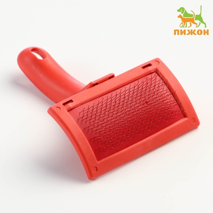 Пуходерка без капель, эргономичная ручка, 10 х 15 см, красная Пуходерка без капель, эргономичная ручка, 10 х 15 см, красная