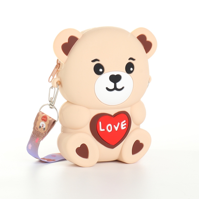 Сумка детская для девочки на молнии «Выбражулька», цвет бежевый Сумка детская для девочки на молнии «Выбражулька», цвет бежевый