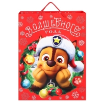 Пакет подарочный на новый год, 31х40х11.5 см, упаковка, Щенячий патруль