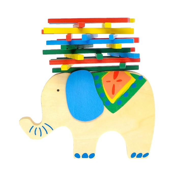 Настольная игра на равновесие &laquo;Слон и башня&raquo;, от 1 игрока, 5+