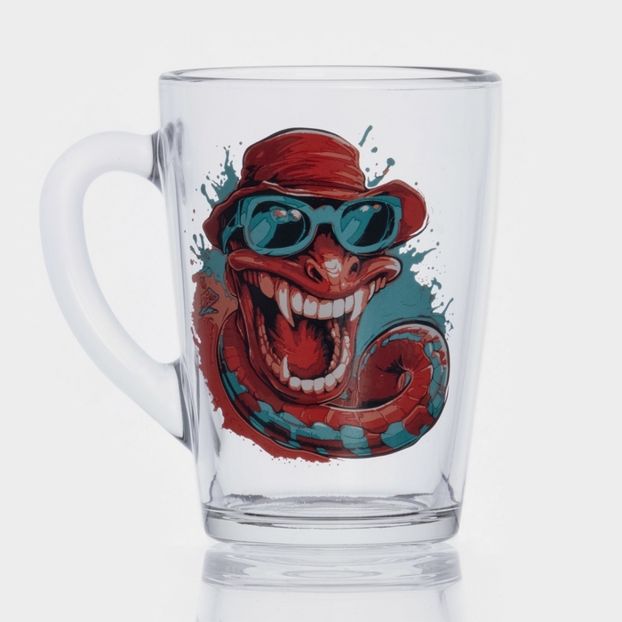 Кружка стеклянная для чая &laquo;Символ года 2025&raquo;, 300 мл