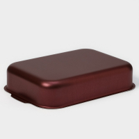 Противень &laquo;Хозяюшка&raquo;, 19&times;25 см, h=6 см, антипригарное покрытие, цвет бордовый