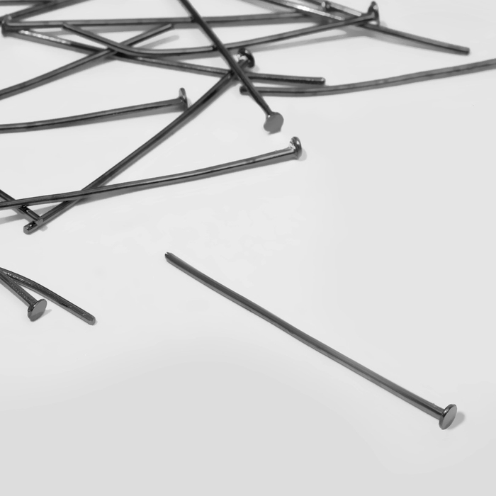 Штифт «Гвоздик» DC-102, 2,8см, набор 50шт, цвет чернёное серебро Штифт «Гвоздик» DC-102, 2,8см, набор 50шт, цвет чернёное серебро