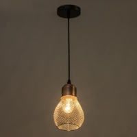 Светильник "Лампа" 1х60Вт Е27 черный/медь 12х12х18см Светильник "Лампа" 1х60Вт Е27 черный/медь 12х12х18см