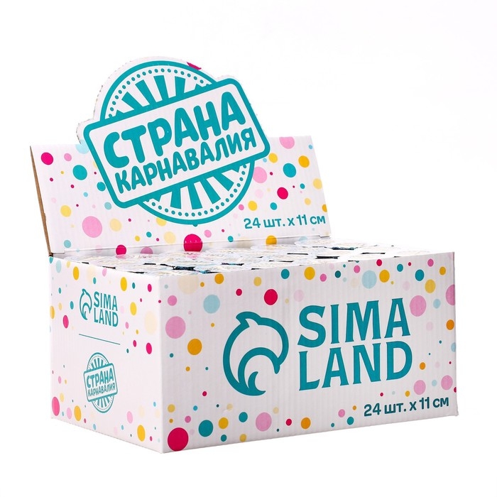 Новогодняя хлопушка пружинная поворотная &laquo;С новым годом!&raquo;, 11 см., на новый год