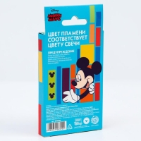 Набор свечей в торт 6 штук, с цветным пламенем, Микки Маус