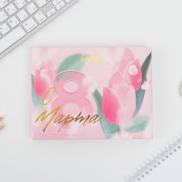 Набор &laquo;С 8 марта&raquo;: обложка для паспорта ПВХ, брелок и ручка пластик