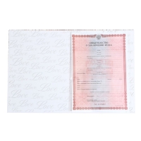 Папка для свидетельства о заключении брака &laquo;Все начинается с любви &raquo;, 23,5 х 31,5 см.