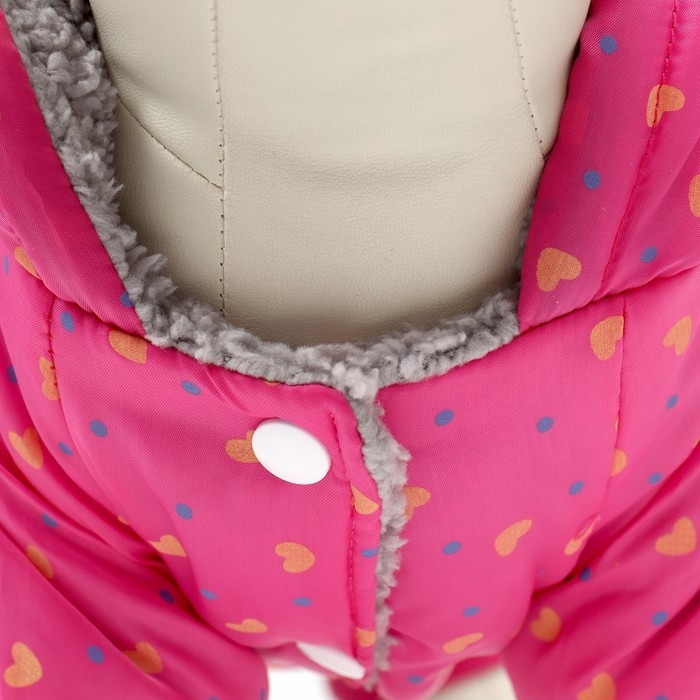 Комбинезон Комбинезон "нежный путь" на меховом подкладе, размер XL (ДС 40, ОШ 40, ОГ 50 см), розовый