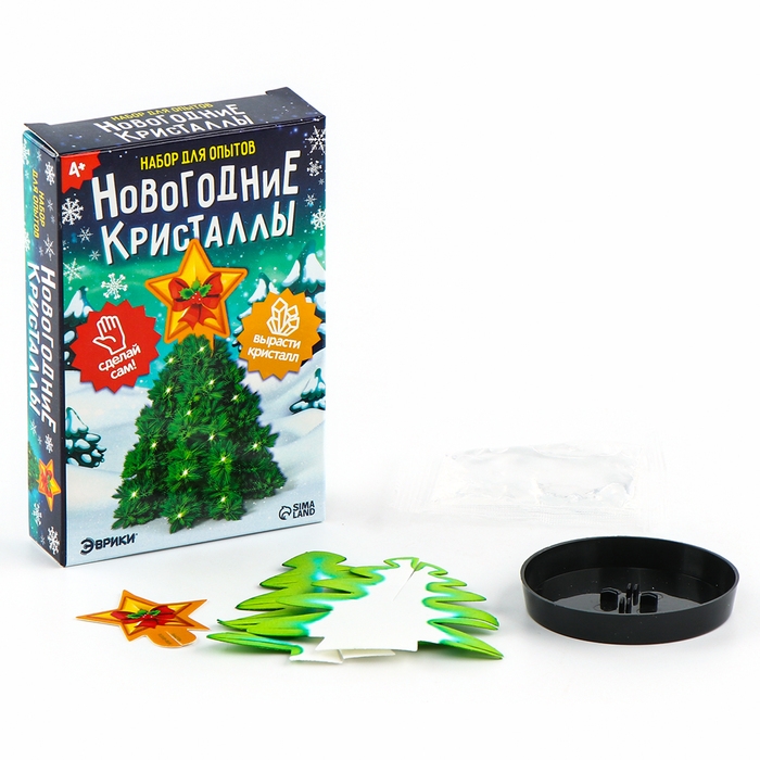 Набор для выращивания кристалла «Опыты. Ёлочка. Чудесные кристаллы», звезда Набор для выращивания кристалла «Опыты. Ёлочка. Чудесные кристаллы», звезда