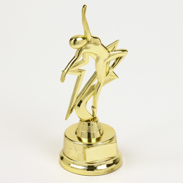 Наградная фигура под нанесение &laquo;Человек в полете&raquo;, золото, пластик, 21,5 х 7,5 см