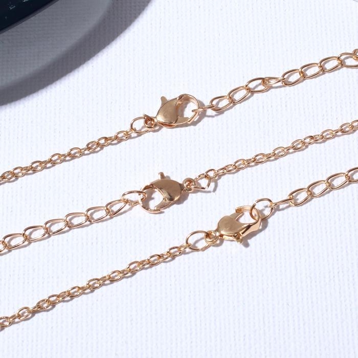 Кулоны &laquo;Неразлучники&raquo;, best friends, трио, цвет золото, 40 см