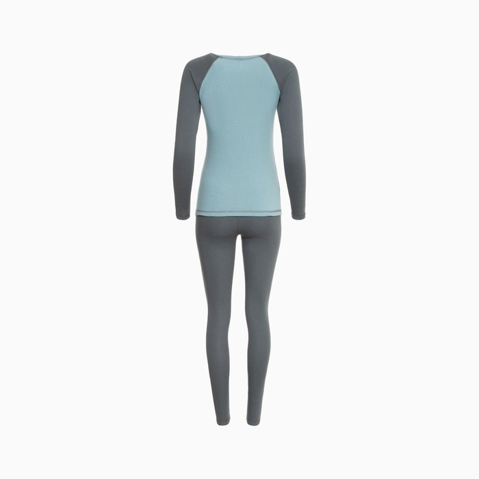 Термобельё женское (лонгслив, леггинсы) цвет серо-голубой, размер 48