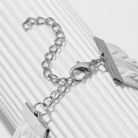 Браслет кожа «Магия знаков» Париж, 6 нитей, цвет белый, L=20 см Браслет кожа «Магия знаков» Париж, 6 нитей, цвет белый, L=20 см