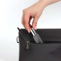 Флакон для парфюма &laquo;Прозрачный узор&raquo;, с распылителем, 15 мл, цвет серебристый