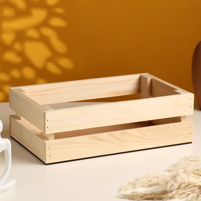 Набор ящиков деревянных Набор ящиков деревянных "3 в 1" (30,5х18,5х10; 26х16х9,5; 21х13х9) см натуральная сосна