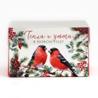 Коробка для капкейка &laquo;Тепла и уюта&raquo;, 16 х 16 х 10 см, Новый год