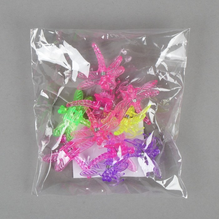 Клипса для растений &laquo;Стрекоза&raquo;, набор 10 шт., МИКС, Greengo