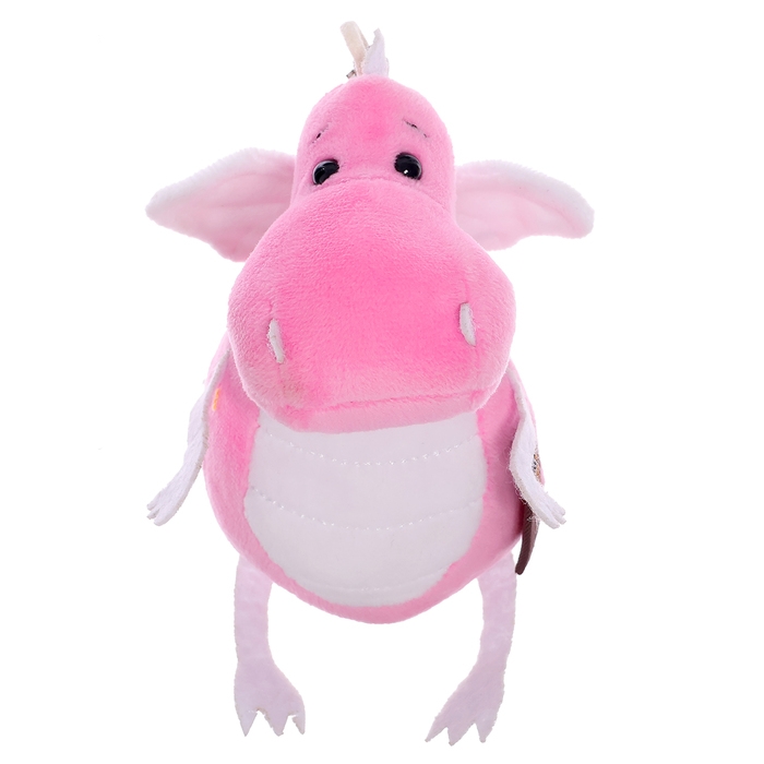Мягкая игрушка &laquo;Дракончик&raquo;, розово-белый животик, 13 см