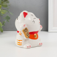 Копилка керамика "Манэки-нэко - иероглиф удача" МИКС 10х8,3х7,2 см Копилка керамика "Манэки-нэко - иероглиф удача" МИКС 10х8,3х7,2 см