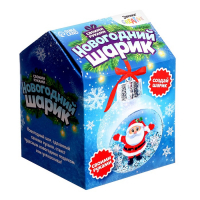 Набор для опытов &laquo;Новогодний шарик&raquo;, Дед Мороз, диаметр 7 см