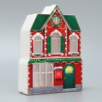 Коробка подарочная &laquo;Новогодний дом&raquo;,16 х 22 х 5 см, Новый год