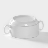 Чашка фарфоровая для бульона &laquo;Уют&raquo;, 300 мл, белая