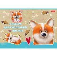 Альбом для рисования А4, 40 листов, на скрепке, "Рыжий Коржик", обложка мелованный картон, матовая ламинация, блок 100 г/м², МИКС Альбом для рисования А4, 40 листов, на скрепке, "Рыжий Коржик", обложка мелованный картон, матовая ламинация, блок 100 г/м², МИКС