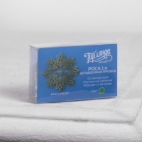 Гирлянда &laquo;Нить&raquo; 1 м роса с пробкой, IP20, серебристая нить, 10 LED, батарейки LR44х3 (в комплекте), свечение зелёное