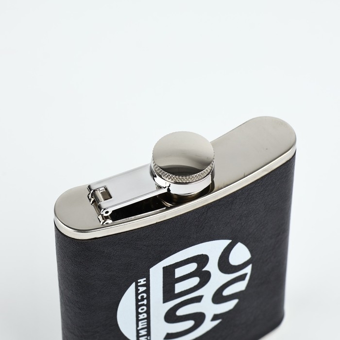 Фляжка "Настоящий BOSS", 210 мл