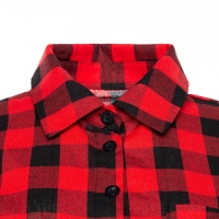 Рубашка женская, красно-черная клетка, размер 60 Рубашка женская, красно-черная клетка, размер 60