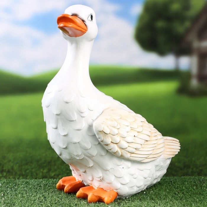 Садовая фигура Садовая фигура "Гусыня" 27х15х29см