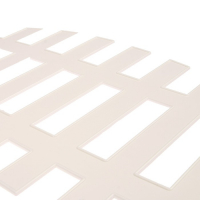 Ограждение декоративное, 35 &times; 210 см, 5 секций, пластик, белое, RENESSANS, Greengo