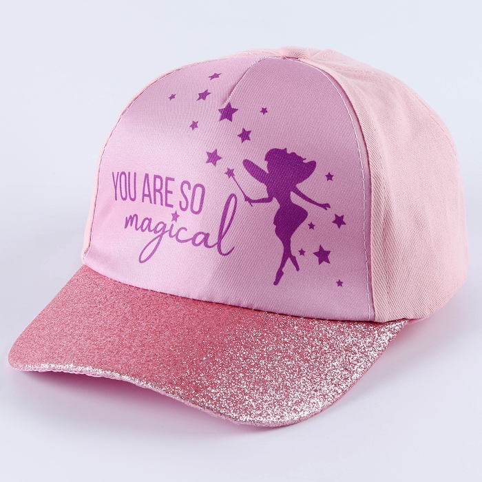 Кепка детская для девочки You're so magical, цвет розовый, р-р. 52-54 Кепка детская для девочки You're so magical, цвет розовый, р-р. 52-54