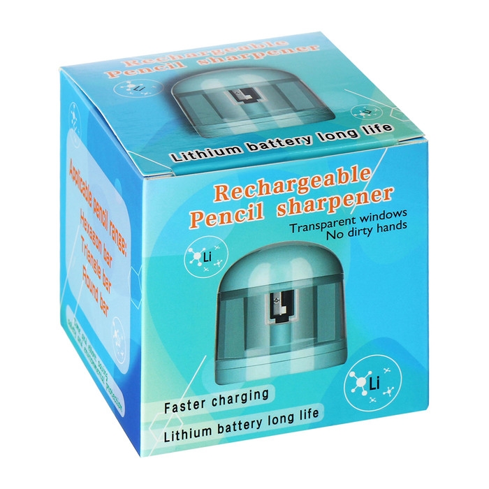 Точилка электрическая (батарейки в комплект не входят).работает от 2-х АА батареек Бирюзовый